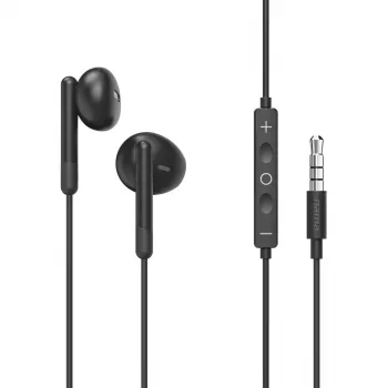 Headset Hama Noble com fios in-ear chamadas/música preto