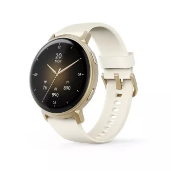 Smartwatch / relógio desportivo Hama 00178641 3,35 cm (1,32 polegadas) AMOLED 43 mm analógico 466 x 466 píxeis ecrã tátil dourado GPS (satélite)