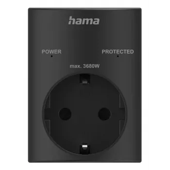 Hama 00223325 adaptador de tomada Schutzkontakt com proteção contra sobretensões