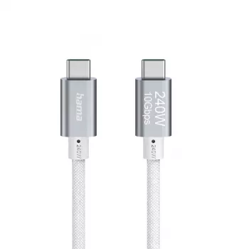 Cabo USB Full-Featured Hama USB 3.2 Gen 2 (3.1 Gen 2) 1,5 m USB C branco