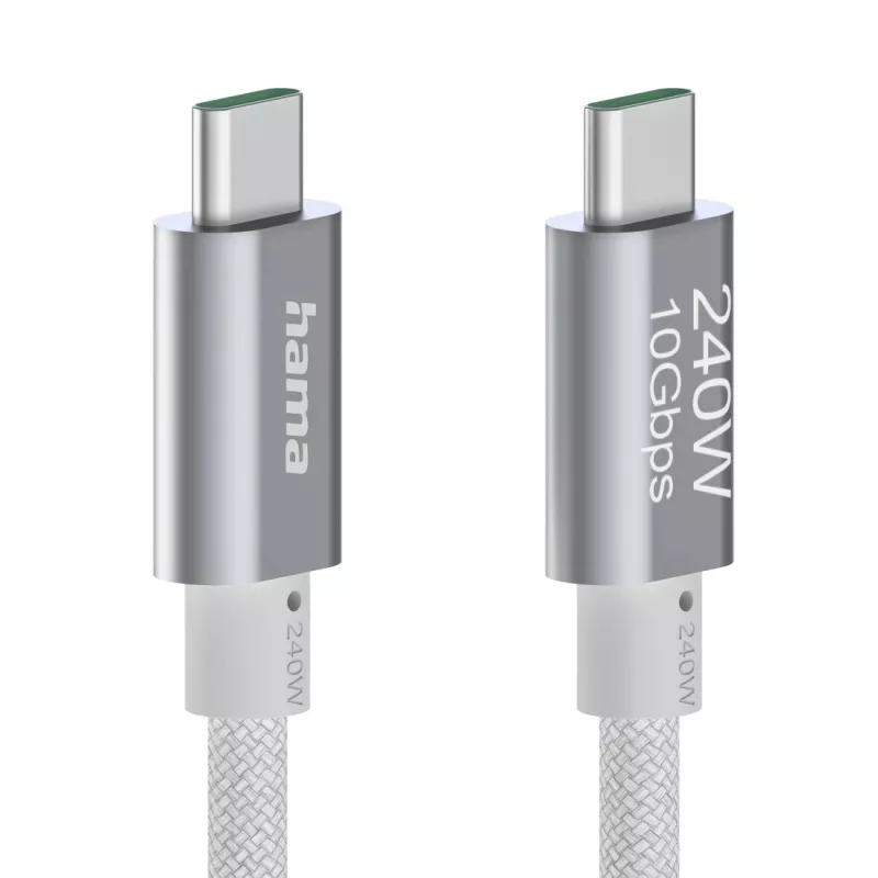 Cabo USB Full-Featured Hama USB 3.2 Gen 2 (3.1 Gen 2) 1,5 m USB C branco