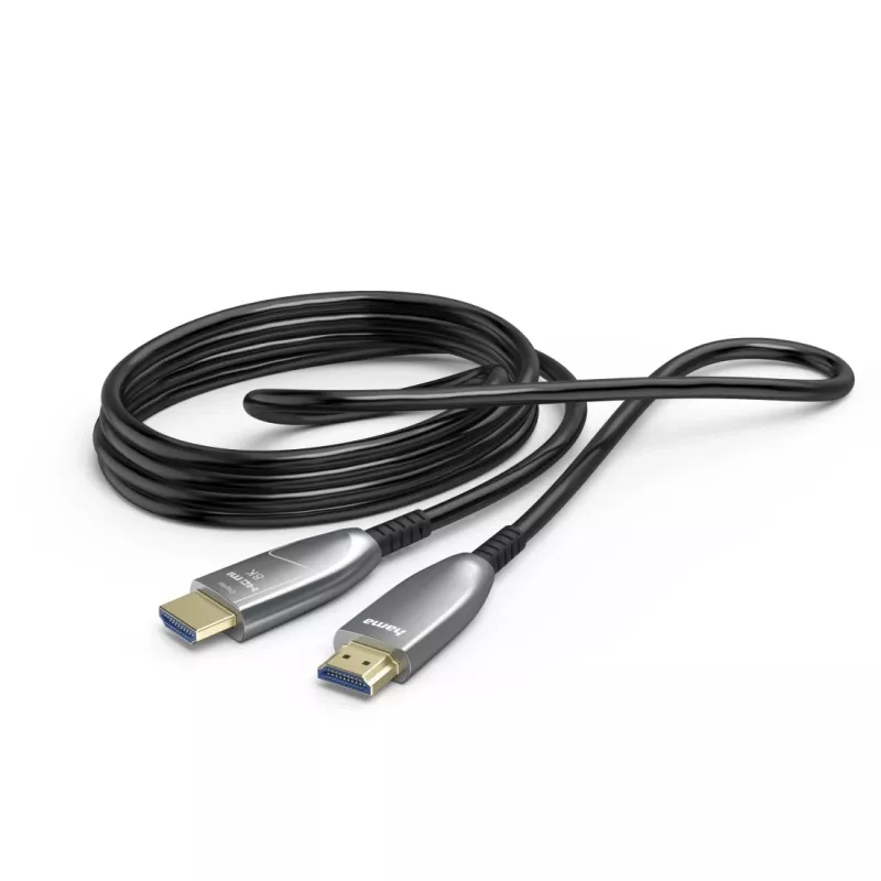 Cabo HDMI Hama 00202036 15 m HDMI Type-A (standard) preto, cinzento, prateado