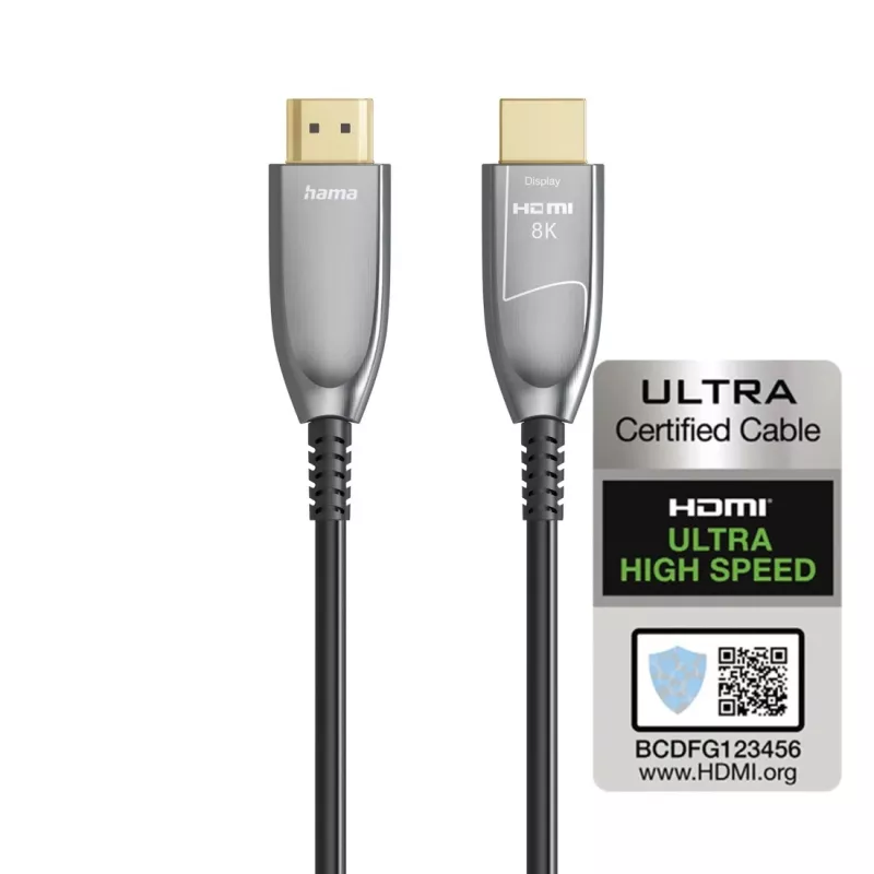 Hama 00202037 cabo de fibra ótica HDMI AOC Ultra High Speed, 8K, 20 m