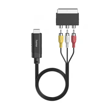 Adaptador de cabo de vídeo Hama 00205775 HDMI Type-A (standard) SCART (21 pinos) preto