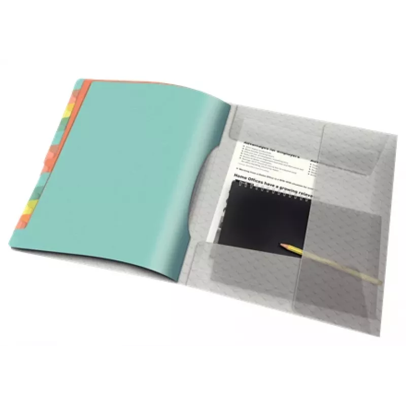 Separador Esselte Colour'Breeze com 12 abas, multicolor, polipropileno (PP), 266 mm, 20 mm, 370 g, 1 unid.