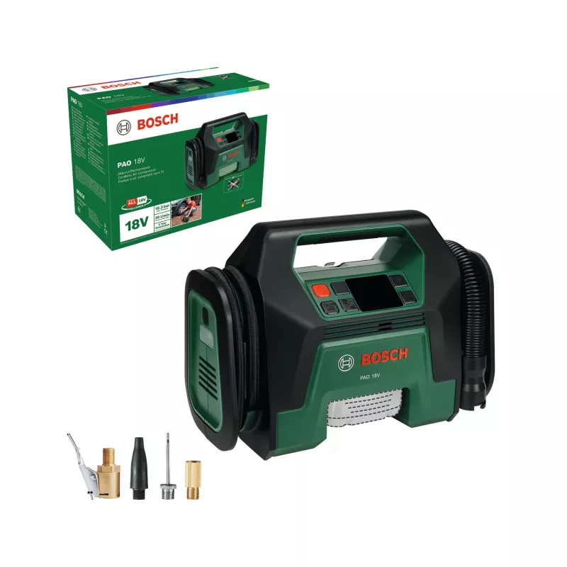 Bosch PAO 18V (ferramenta nua, caixa), universal, 10 bar, 30 l/min, verde, plástico, a bateria