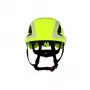 3M X5014V-CE capacete de segurança, ventilado, sensor UV, refletor, verde néon