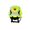 3M X5014V-CE capacete de segurança, ventilado, sensor UV, refletor, verde néon