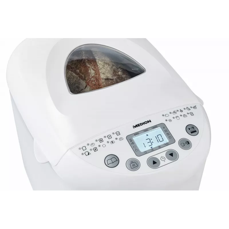 Máquina de fazer pão MEDION MD 11011 550 W branco 1 kg temporizador digital