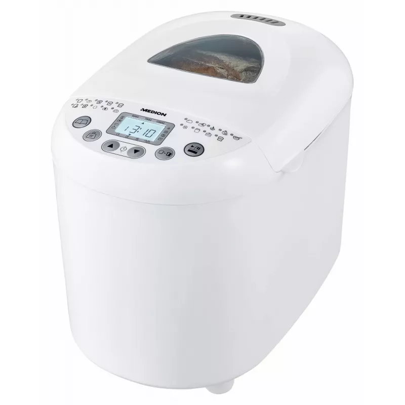 Máquina de fazer pão MEDION MD 11011 550 W branco 1 kg temporizador digital