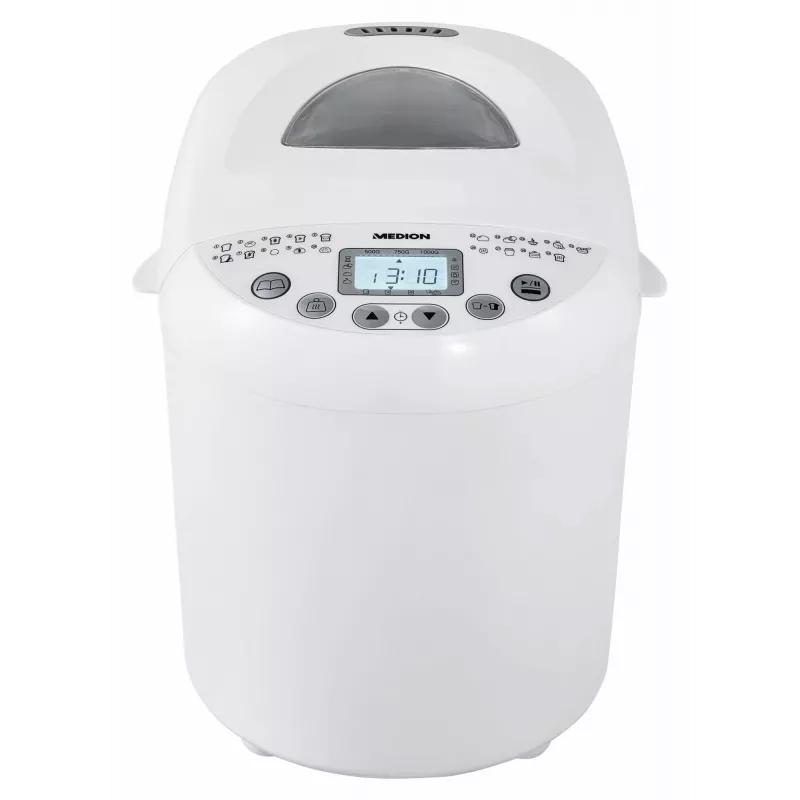 Máquina de fazer pão MEDION MD 11011 550 W branco 1 kg temporizador digital