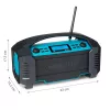MEDION LIFE E66050 rádio de obra analógico e digital preto, azul