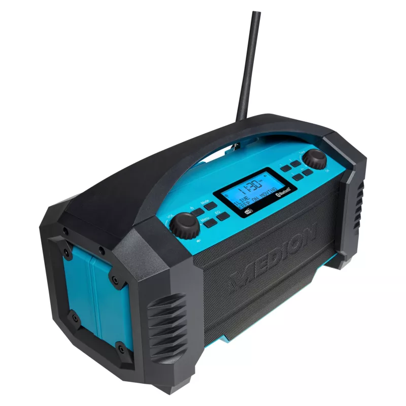 MEDION LIFE E66050 rádio de obra analógico e digital preto, azul