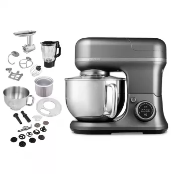 Robot de cozinha MEDION MD18440 1200 W 5 L cinzento