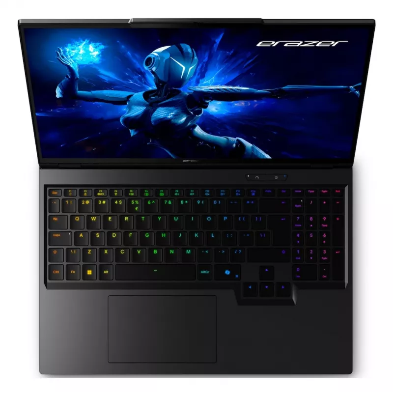 Portátil ERAZER Beast 16 X1 Intel Core Ultra 9 275HX 40,6 cm (16 polegadas) Quad HD+ 32 GB DDR5-SDRAM 2 TB SSD NVIDIA GeForce RTX 5080 Wi-Fi 6E (802.11ax) Windows 11 Home preto
