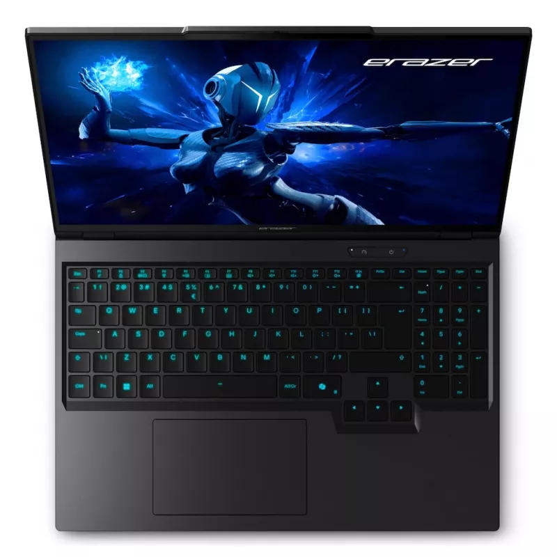 Portátil ERAZER Beast 16 X1 Intel Core Ultra 9 275HX 40,6 cm (16 polegadas) Quad HD+ 32 GB DDR5-SDRAM 2 TB SSD NVIDIA GeForce RTX 5080 Wi-Fi 6E (802.11ax) Windows 11 Home preto