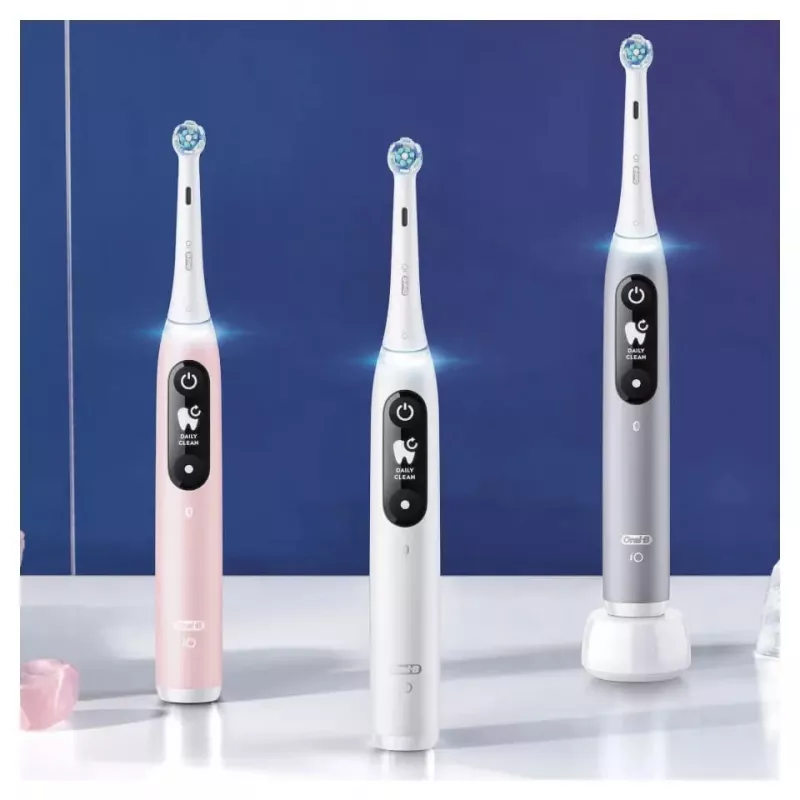 Braun iO Série 6 escova de dentes elétrica vibratória para adulto cinzento