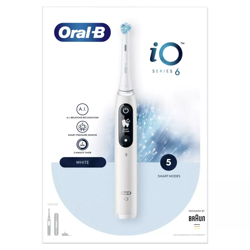 Oral-B iO 80351523 escova de dentes elétrica para adulto escova de dentes vibratória preto, azul