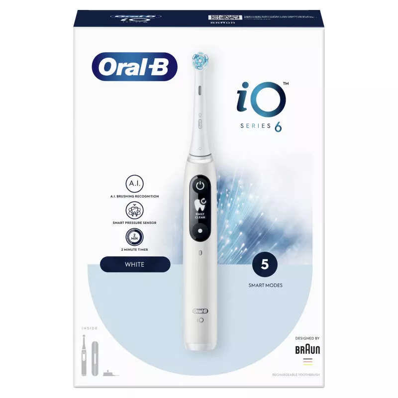 Oral-B iO 80351523 escova de dentes elétrica para adulto escova de dentes vibratória preto, azul