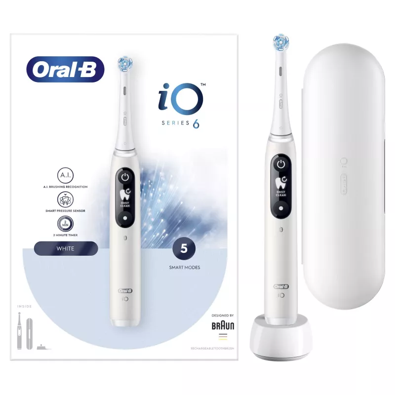 Oral-B iO 80351523 escova de dentes elétrica para adulto escova de dentes vibratória preto, azul