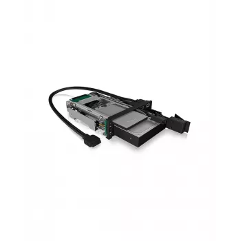 ICY BOX IB-174SSK-U 13,3 cm (5,25 polegadas) suporte para unidade de armazenamento preto