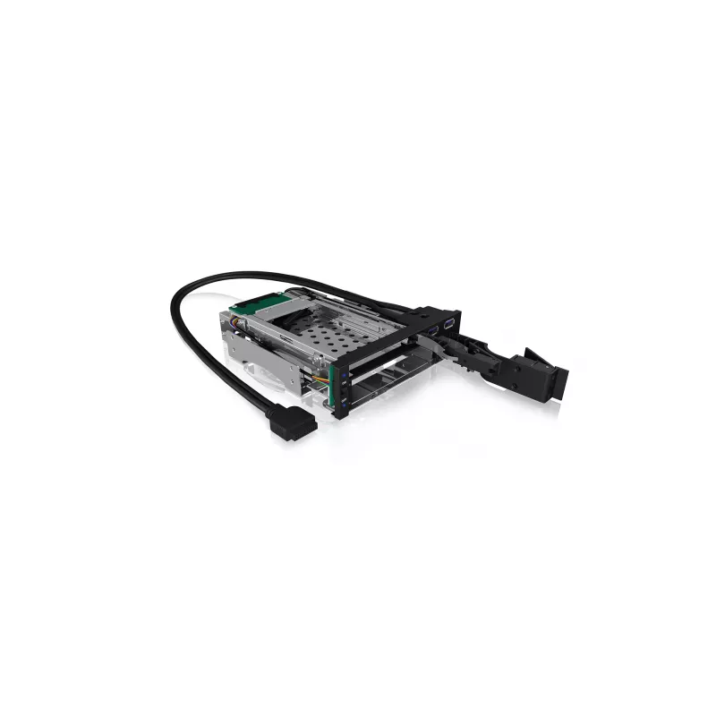 ICY BOX IB-174SSK-U 13,3 cm (5,25 polegadas) suporte para unidade de armazenamento preto