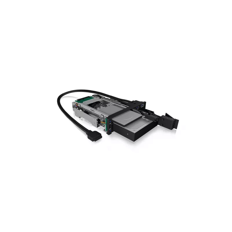 ICY BOX IB-174SSK-U 13,3 cm (5,25 polegadas) suporte para unidade de armazenamento preto