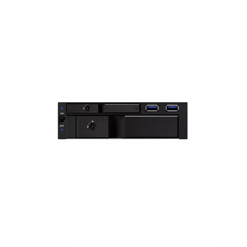 ICY BOX IB-174SSK-U 13,3 cm (5,25 polegadas) suporte para unidade de armazenamento preto