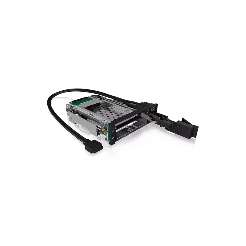ICY BOX IB-174SSK-U 13,3 cm (5,25 polegadas) suporte para unidade de armazenamento preto