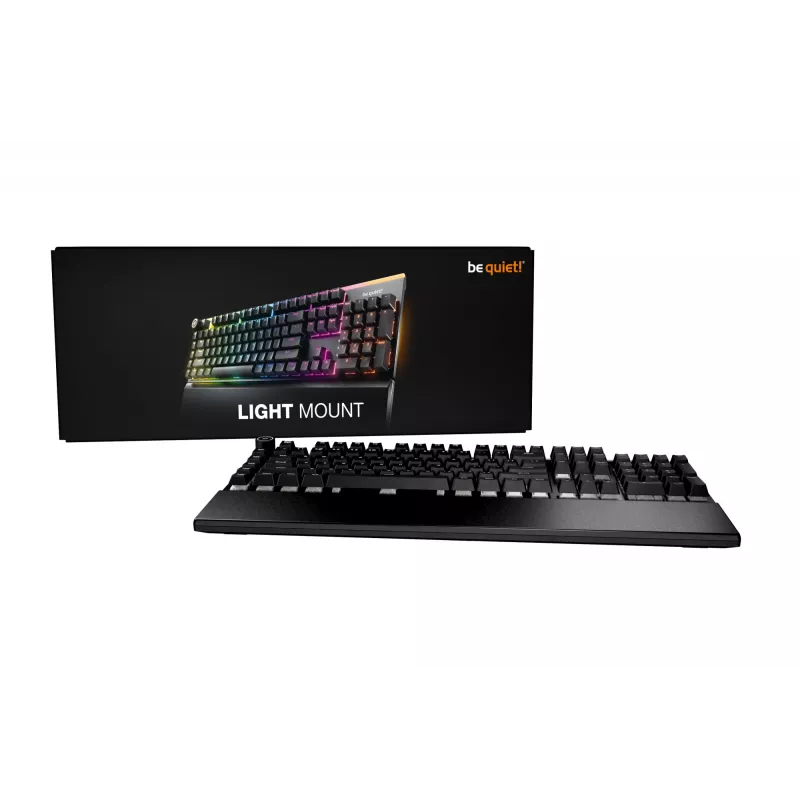 be quiet Light Mount Silent Linear FR ISO teclado gaming USB AZERTY francês preto