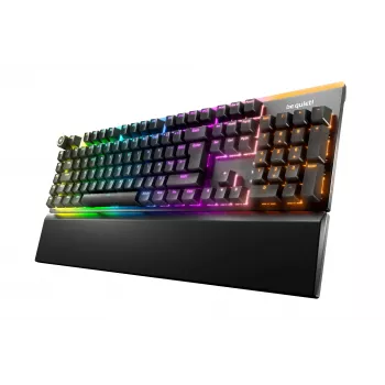 be quiet Light Mount Silent Tactile FR ISO teclado gaming USB AZERTY francês preto