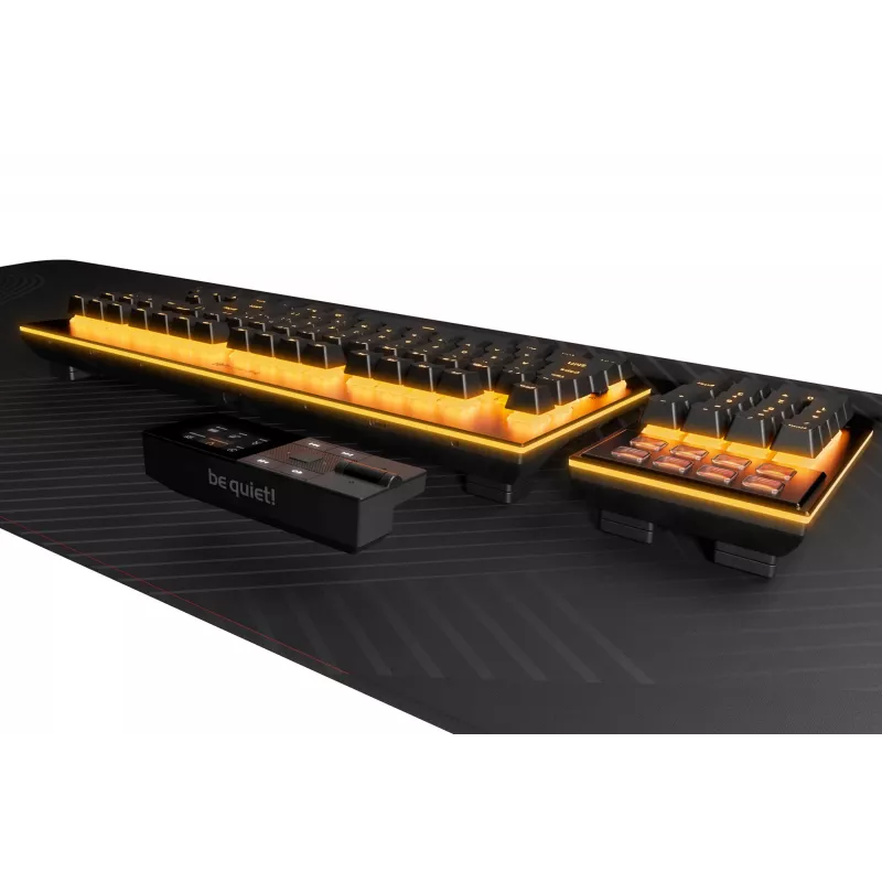be quiet Dark Mount Silent Linear FR ISO teclado gaming USB AZERTY francês preto