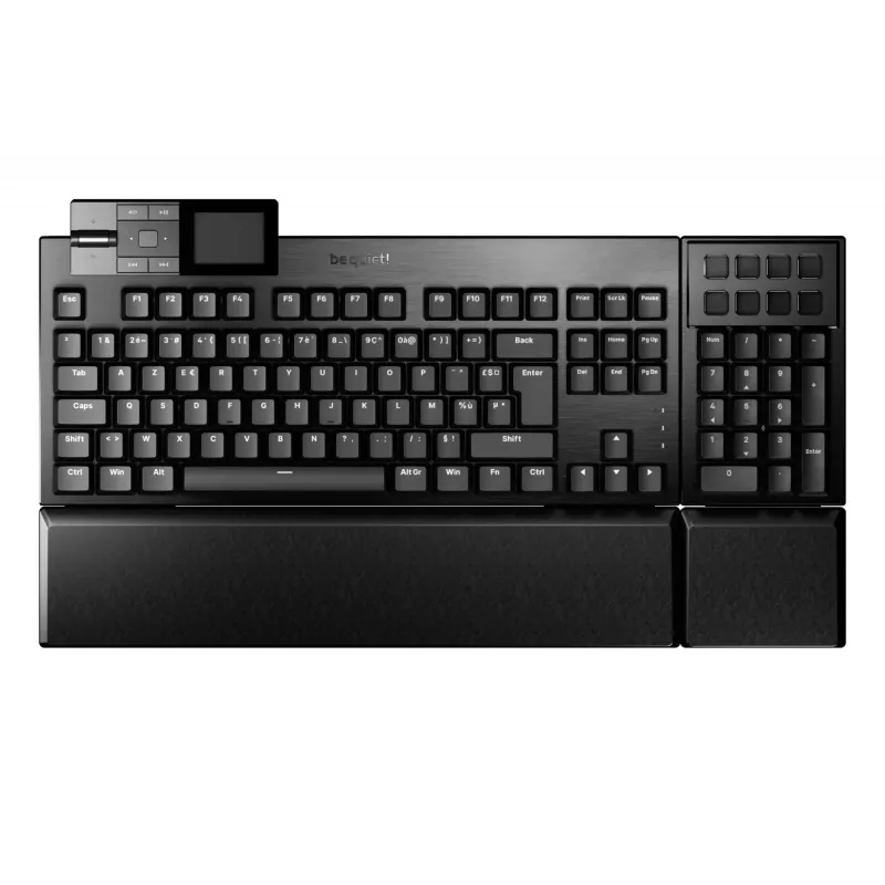 be quiet Dark Mount Silent Tactile FR ISO teclado gaming USB AZERTY francês preto