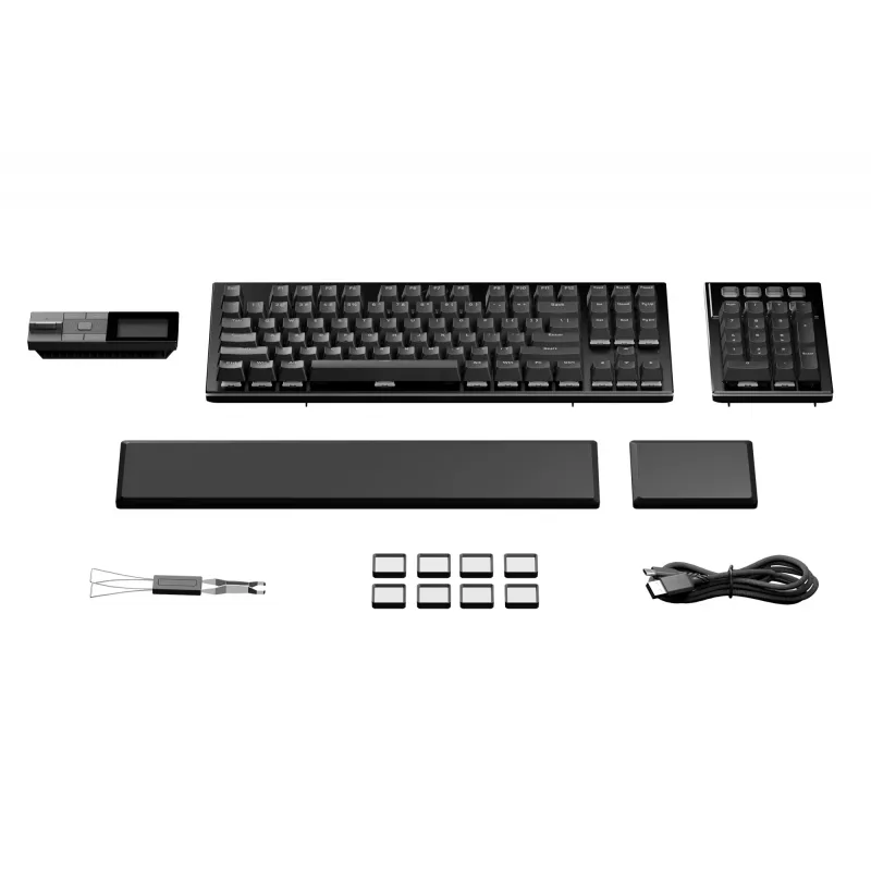be quiet Dark Mount Silent Tactile FR ISO teclado gaming USB AZERTY francês preto