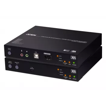 Extensor KVM ATEN True 4K DP/HDMI Optical KVM 300m – transmissor e recetor, DisplayPort/HDMI, USB, 300 m
