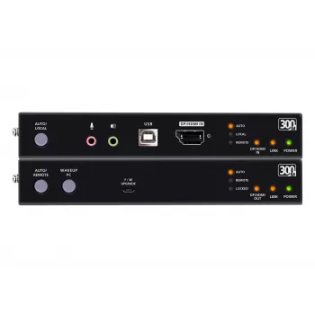 Extensor KVM ATEN True 4K DP/HDMI Optical KVM 300m – transmissor e recetor, DisplayPort/HDMI, USB, 300 m