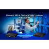 Extensor KVM ATEN True 4K DP/HDMI Optical KVM 300m – transmissor e recetor, DisplayPort/HDMI, USB, 300 m