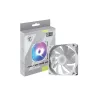 Ventoinha para caixa de computador MSI MAG F120 ARGB WHITE — 120 mm, 1300 RPM, rolamento hidráulico