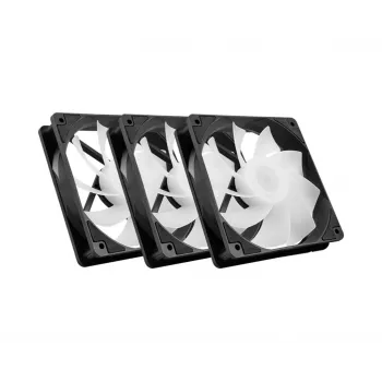 Ventoinha para caixa de PC MSI MAG F120 ARGB x3 — 120 mm, 1300 rpm, rolamento hidráulico, preto