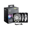 Ventoinha para caixa de PC MSI MAG F120 ARGB x3 — 120 mm, 1300 rpm, rolamento hidráulico, preto