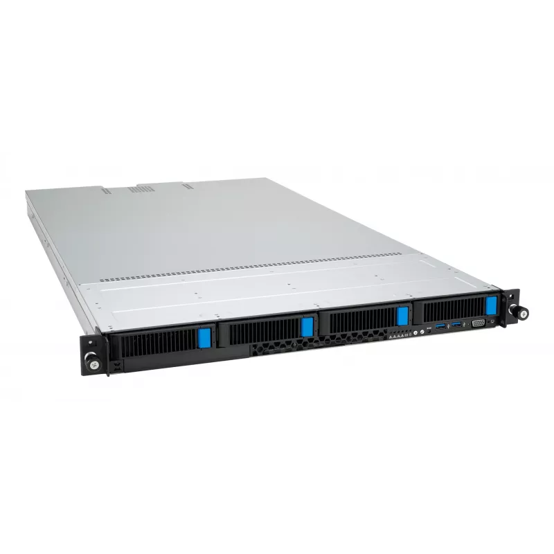 ASUS RS501A-E12-RS4 LGA 6096 Rack (1U) preto, prateado