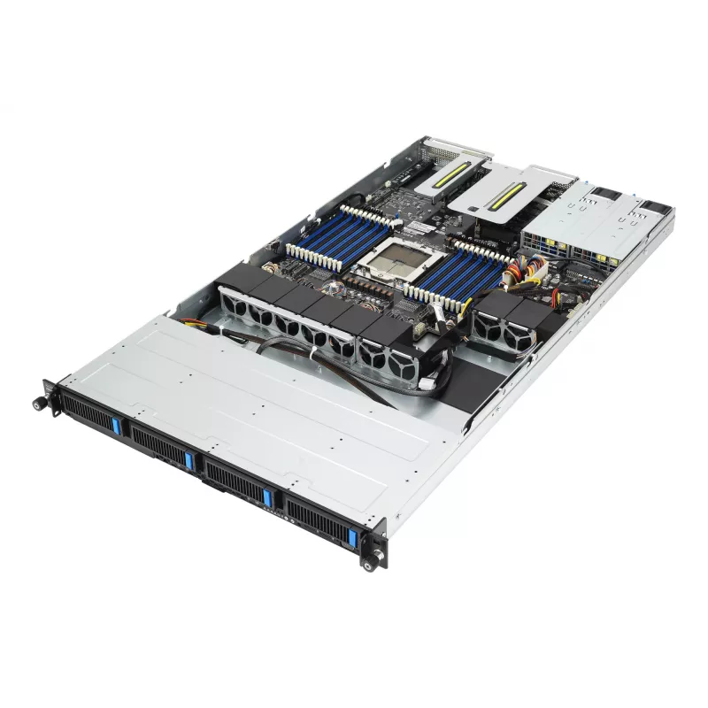 ASUS RS501A-E12-RS4 LGA 6096 Rack (1U) preto, prateado