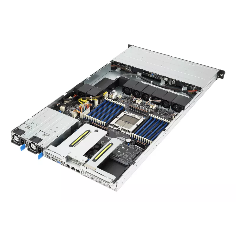 ASUS RS501A-E12-RS4 LGA 6096 Rack (1U) preto, prateado
