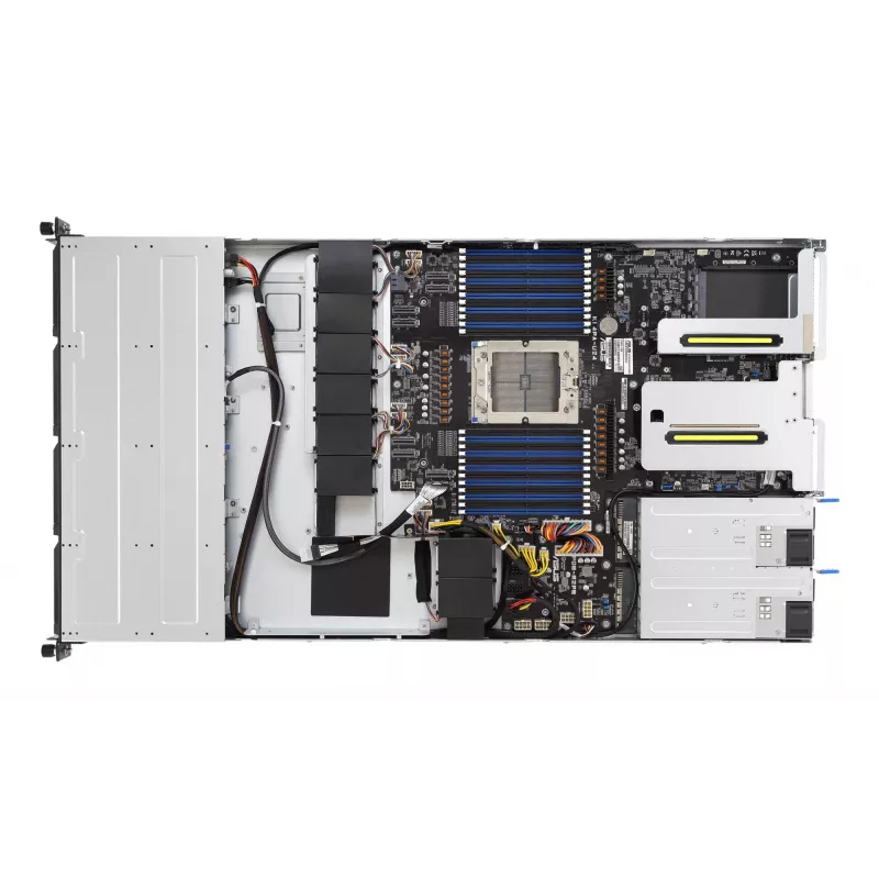 ASUS RS501A-E12-RS4 LGA 6096 Rack (1U) preto, prateado