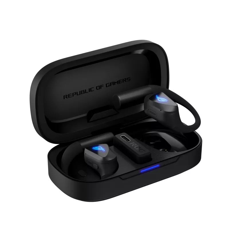 Headset ASUS ROG Cetra Open Wireless TWS Bluetooth ear-hook preto, 20–20000 Hz, 116 g