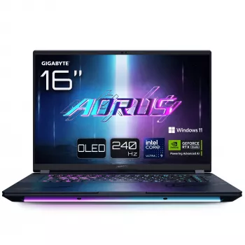 Portátil GIGABYTE AORUS MASTER 16 BYHC5FRE65SP — Intel Core Ultra 9 275HX, 16 inch WQXGA, 32 GB DDR5, 2 TB SSD, NVIDIA GeForce RTX 5080, Windows 11 Pro