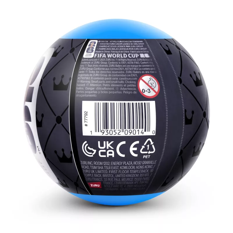 ZURU FIFA WORLD CUP 2026™ Ballers Series 1, 3 ano(s), FIFA, preto