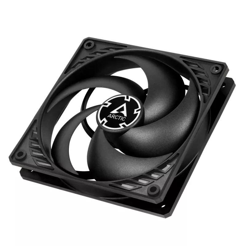 ARCTIC P12 PWM PST (preto/preto) ventoinha de 120 mm com otimização de pressão e PWM PST