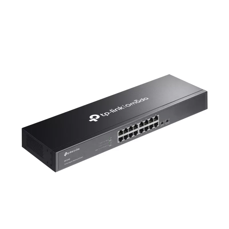 Switch de rede TP-Link Omada DS1016G Unmanaged Gigabit Ethernet (10/100/1000) 1U preto