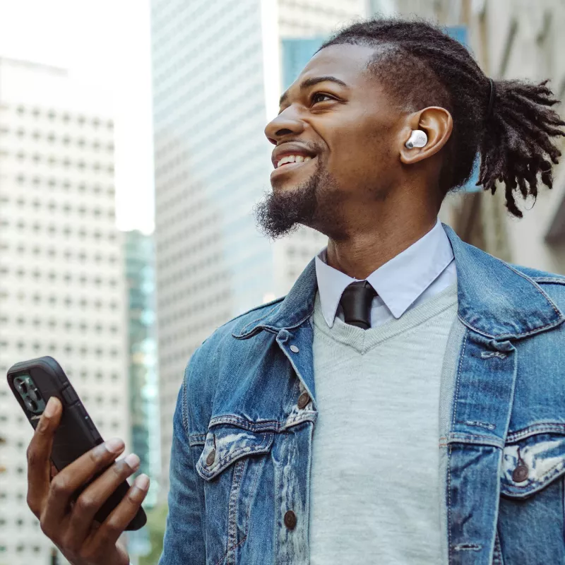 JVC Active Noise Cancelling TWS branco, True Wireless Stereo (TWS), 20 - 20000 Hz, chamadas/música, 10,1 g, headset, branco